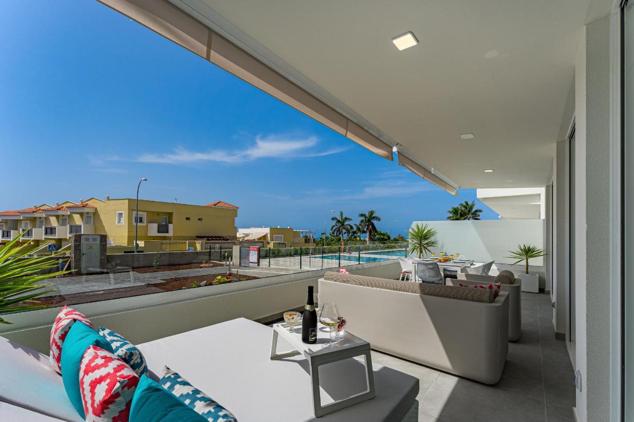 Modern New Apartment Las Terrazas De Costa Adeje. Heated Pool, Big Terrace And Private Parking Exterior photo
