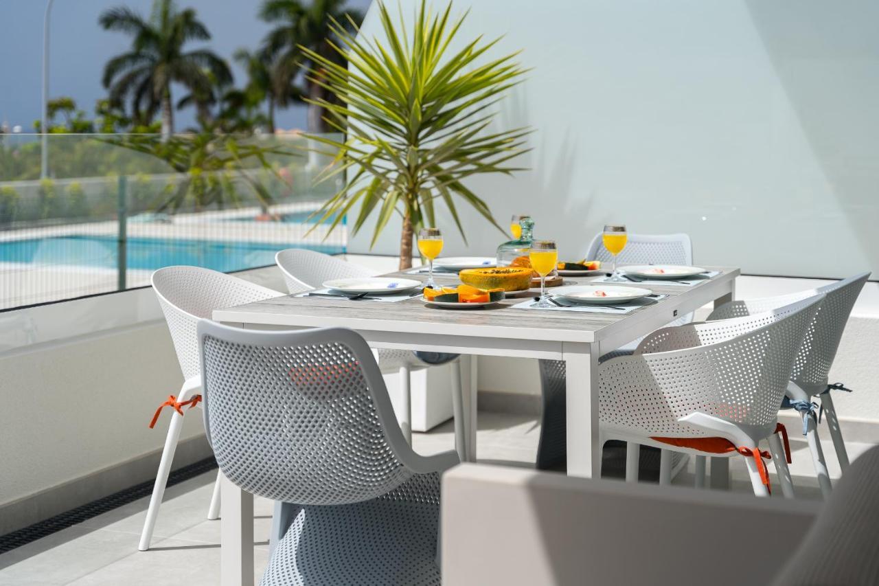 Modern New Apartment Las Terrazas De Costa Adeje. Heated Pool, Big Terrace And Private Parking Exterior photo